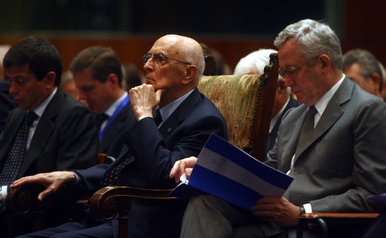 Napolitano_tremonti Giorgio Napolitano e Giulio Tremonti