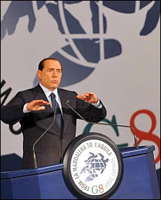 ansa_16219709_35320 Il presidente del consiglio Silvio Berlusconi