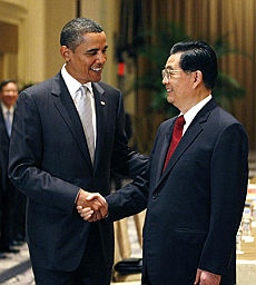 Obama e Hu Jintao