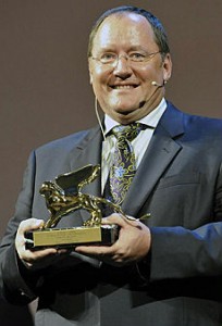 John Lasseter venezia John Lasseter con il Leone d'oro alla carriera