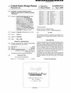 Brevetto google Il documento ufficiale del brevetto con la riproduzione dell'homepage di Google
