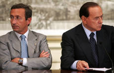 Fini Berlusconi Gianfranco Fini e Silvio Berlusconi