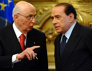 Berlusconi e il Presidente Napolitano